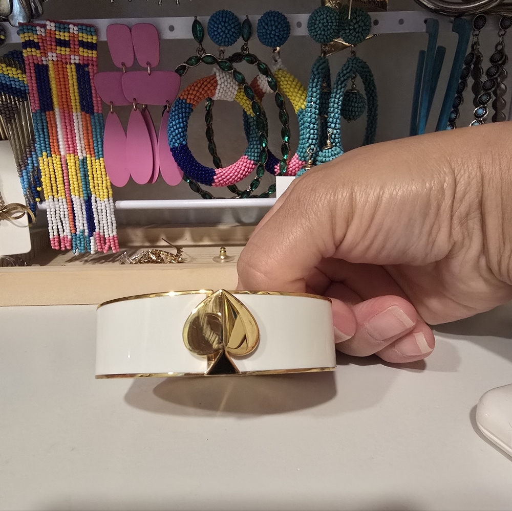 Kate Spade Gold and White Bracelet